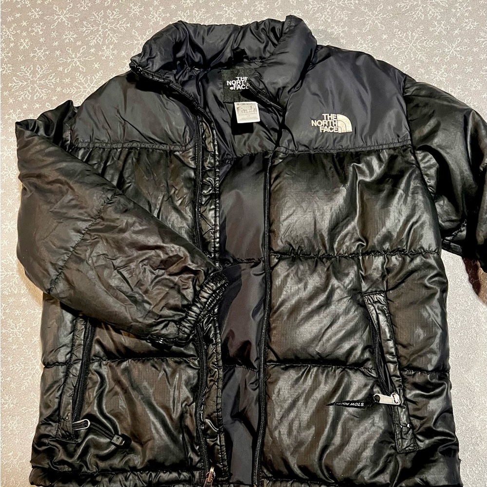 North Face lightweight down black jacket-Youth Large